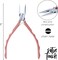 The Beadsmith Satin Touch Round Nose Pliers, 5.75 inches (145mm) with polished steel head, comfortable contoured grip handles and double-leaf springs, tool for jewelry making